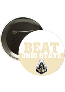 Purdue Boilermakers BEAT Ohio State 3" Button - Black