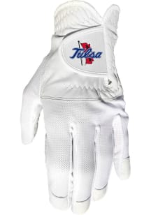 Tulsa Golden Hurricane White Cool Mesh Golf Gloves