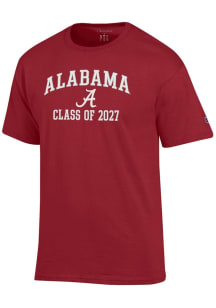 Champion Alabama Crimson Tide Crimson Font Class of 2027 Jersey Short Sleeve T Shirt