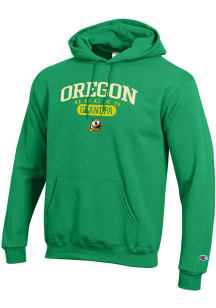 Champion Oregon Ducks Mens Green Pill Box Grandpa Powerblend Long Sleeve Hoodie