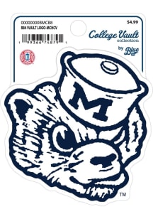 Michigan Wolverines R84 Vault Logo Stickers - Navy Blue
