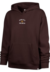 47 Arizona State Sun Devils Womens Maroon Spirited Arch Hooded Sweatshirt