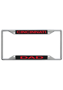 Cincinnati Bearcats Dad Chrome License Plate Frame - Black