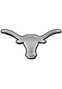 Texas Longhorns Chrome Car Emblem - Silver