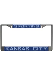 Sporting Kansas City Team Name Chrome License Plate Frame - Blue