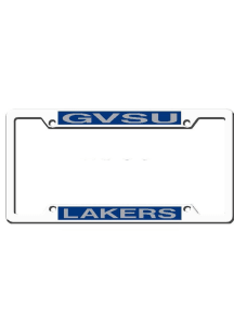 Grand Valley State Lakers Team Name Chrome License Plate Frame - Blue