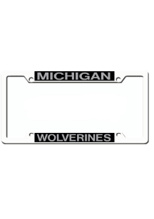 Michigan Wolverines Chrome License Plate Frame - Silver