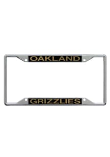 Oakland University Golden Grizzlies Team Name License Plate Frame - Black