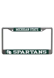 Michigan State Spartans Mega Chrome License Plate Frame - Silver