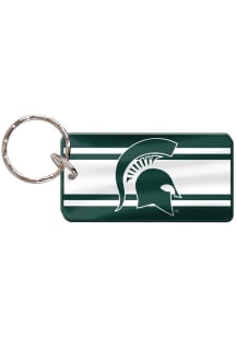 Michigan State Spartans Stripe Keychain -
