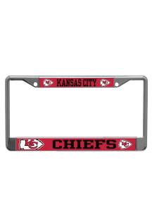 Kansas City Chiefs Mega Logo License Plate Frame - Red