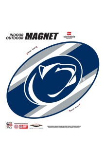 Penn State Nittany Lions Team Logo Design Magnet