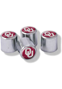Oklahoma Sooners 4 Pack Auto Accessory Valve Stem Cap