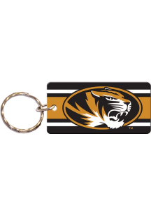 Missouri Tigers Stripe Keychain - Gold
