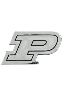 Purdue Boilermakers Chrome Car Emblem - Silver
