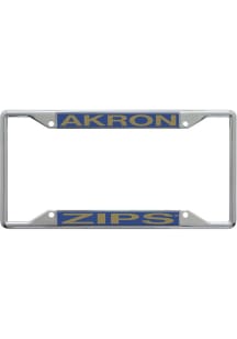 Akron Zips Team Name Inlaid License Plate Frame - Blue