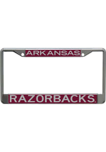 Arkansas Razorbacks Team Name Inlaid License Plate Frame - Cardinal