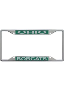 Ohio Bobcats Team Name Inlaid License Plate Frame - Green