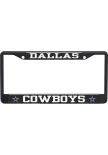 Dallas Cowboys Carbon Logo License Plate Frame - Black