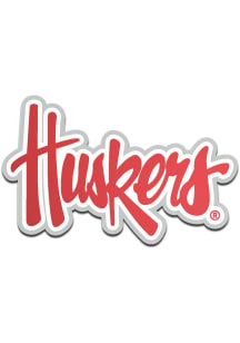 Nebraska Cornhuskers Laser Cut Metallic Team Color Car Emblem - Red