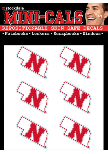 Nebraska Cornhuskers 6pk State Shape Tattoo