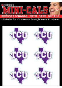 TCU Horned Frogs 6pk State Shape Tattoo