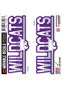 K-State Wildcats 2 Pk 6x6 Team Color DuoTone Auto Decal - Purple