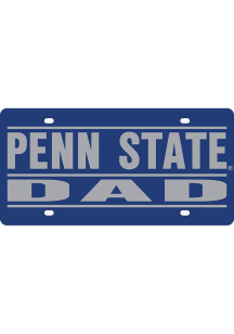 Penn State Nittany Lions Navy Blue Dad Car Accessory License Plate