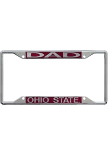 Ohio State Buckeyes Dad License Plate Frame - Red