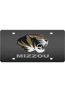 Missouri Tigers Grey Carbon Car Accessory License Plate