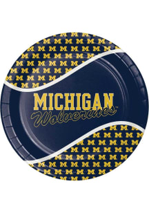 Michigan Wolverines 8Pk 9in Dinner Paper Plates