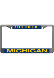 Michigan Wolverines Go Blue License Plate Frame - Blue