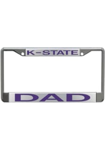 K-State Wildcats Acrylic Dad License Plate Frame - Purple