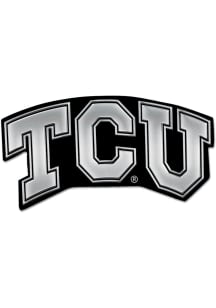TCU Horned Frogs Chrome Car Emblem - Silver