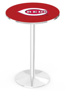 Cincinnati Reds Chrome Round Base Pub Table