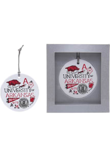 Arkansas Razorbacks Julia Gash Red Ornament - Red