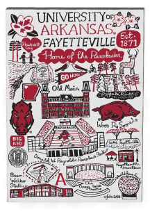 Arkansas Razorbacks Julia Gash Red Magnet