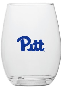 Pitt Panthers 16oz Stemless Wine Glass - Blue