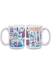 Cincinnati Julia Gash Ceramic Mug - Red