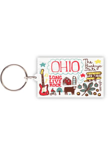 Ohio Julia Gash Keychain - Red