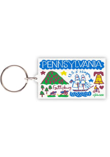 Pennsylvania Julia Gash Keychain - Blue