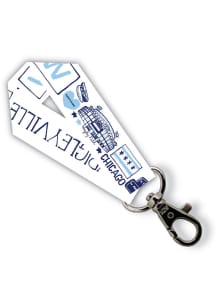 Wrigleyville Julia Gash Keychain - Blue