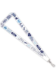 Chicago Julia Gash Lanyard - White