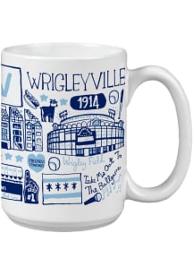 Wrigleyville Julia Gash 15 oz Ceramic Mug - Blue