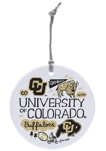 Colorado Buffaloes Julia Gash Ornament - Black