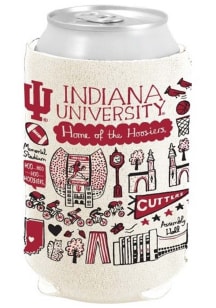 Indiana Hoosiers 12 oz Julia Gash Can Coolie - Crimson