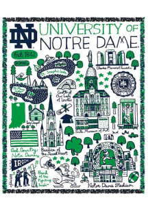 Notre Dame Fighting Irish Julia Gash Tapestry Blanket