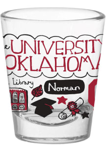 Oklahoma Sooners Julia Gash Shot Glass