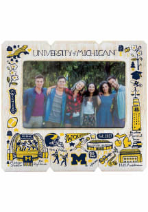 Michigan Wolverines Julia Gash Picture Frame - Blue