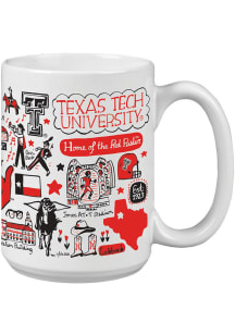 Texas Tech Red Raiders 15oz Julia Gash Ceramic Mug - Red